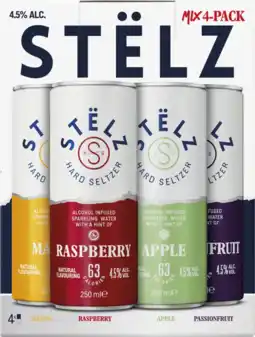 Albert Heijn Stëlz Hard seltzer mix 4-pack aanbieding
