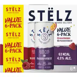 Albert Heijn Stëlz Raspberry and passion 6-pack aanbieding
