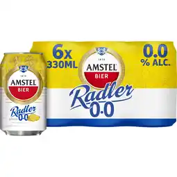 Albert Heijn Amstel Radler citroen 0.0 6-pack aanbieding