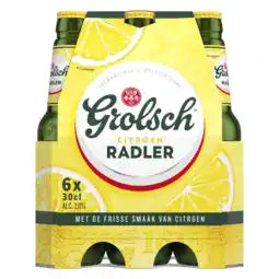 Albert Heijn Grolsch Radler citroen 2.0 6-pack aanbieding