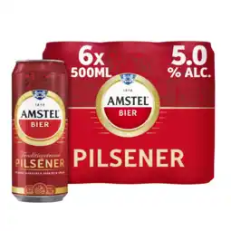 Albert Heijn Amstel Pilsener bier 6-pack aanbieding