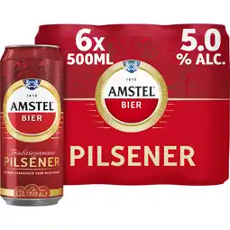 Albert Heijn Amstel Pilsener bier 6-pack aanbieding