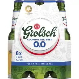 Albert Heijn Grolsch Alcoholvrij bier 0.0% 6-pack aanbieding