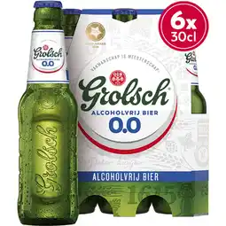 Albert Heijn Grolsch Alcoholvrij bier 0.0% 6-pack aanbieding