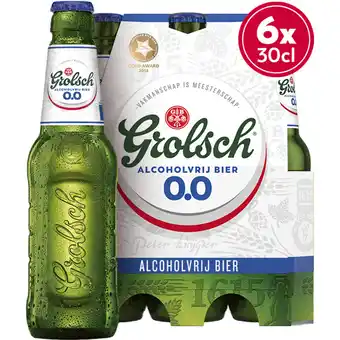 Albert Heijn Grolsch Alcoholvrij bier 0.0% 6-pack aanbieding