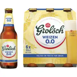 Albert Heijn Grolsch Weizen alcoholvrij speciaalbier 6-pack aanbieding