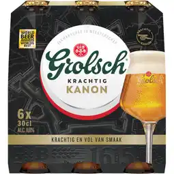 Albert Heijn Grolsch Krachtig kanon speciaalbier 6-pack aanbieding