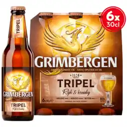 Albert Heijn Grimbergen Tripel abdijbier 6-pack aanbieding
