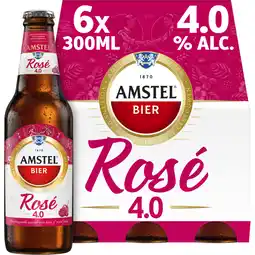 Albert Heijn Amstel Rosé bier 6-pack aanbieding