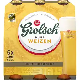 Albert Heijn Grolsch Puur weizen speciaalbier 6-pack aanbieding