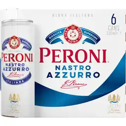 Albert Heijn Peroni Nastro Azzurro 6-pack aanbieding