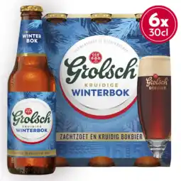 Albert Heijn Grolsch Winterbok speciaalbier 6-pack aanbieding