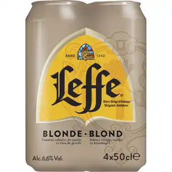 Albert Heijn Leffe Blond abdijbier 4-pack aanbieding