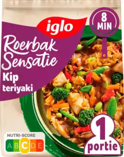 Albert Heijn Iglo Roerbak sensatie kip teriyaki aanbieding