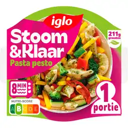 Albert Heijn Iglo Stoom & klaar pasta pesto aanbieding