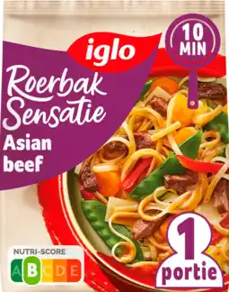 Albert Heijn Iglo Roerbak sensatie asian beef aanbieding