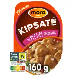 Albert Heijn Mora Kipsaté pittige pindasaus aanbieding