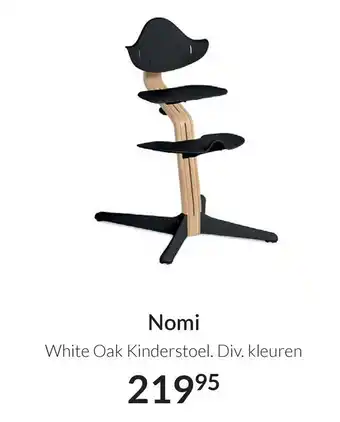 Babypark Nomi White Oak Kinderstoel. Div. kleuren aanbieding