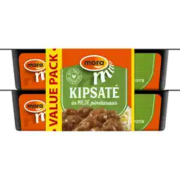 Albert Heijn Mora Kipsate in milde pindasaus value pack aanbieding