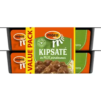 Albert Heijn Mora Kipsate in milde pindasaus value pack aanbieding