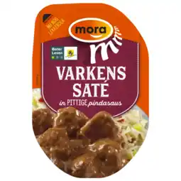 Albert Heijn Mora Varkenssaté pittige pindasaus aanbieding