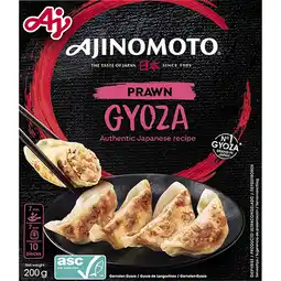 Albert Heijn Ajinomoto Gyoza prawn & soy sauce aanbieding