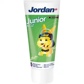 Albert Heijn Jordan Tandpasta Junior 6-12 jaar aanbieding