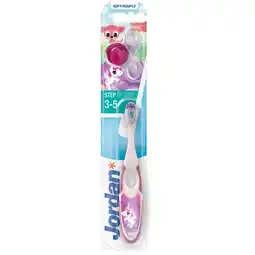 Albert Heijn Jordan Step by step tandenborstel 3-5 jaar soft aanbieding