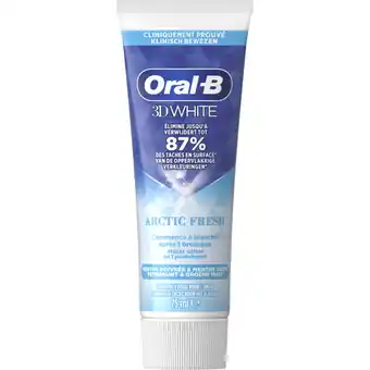 Albert Heijn Oral-B 3D white artic fresh tandpasta aanbieding