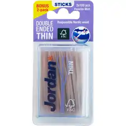 Albert Heijn Jordan Dental stick thin duopack aanbieding