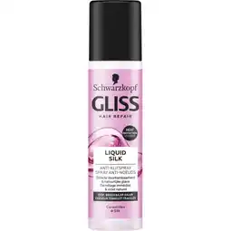 Albert Heijn Gliss Anti-klitspray liquid silk aanbieding