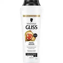 Albert Heijn Gliss Shampoo total repair aanbieding