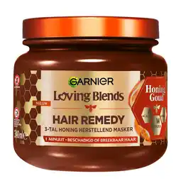Albert Heijn Loving Blends Hair remedy honing goud masker aanbieding