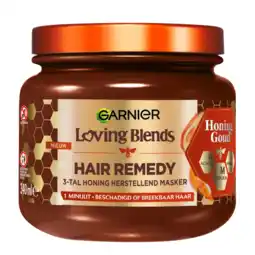 Albert Heijn Loving Blends Hair remedy honing goud masker aanbieding