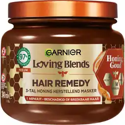 Albert Heijn Loving Blends Hair remedy honing goud masker aanbieding