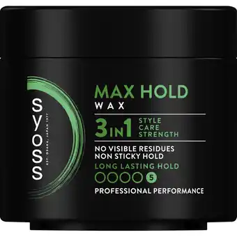 Albert Heijn Syoss Styling max hold wax aanbieding