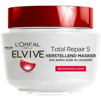 Albert Heijn L'Oréal Paris Elvive Total repair 5 haarmasker aanbieding