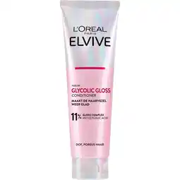 Albert Heijn L'Oréal Paris Elvive Glycolic gloss conditioner aanbieding