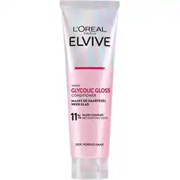 Albert Heijn L'Oréal Paris Elvive Glycolic gloss conditioner aanbieding