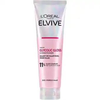 Albert Heijn L'Oréal Paris Elvive Glycolic gloss conditioner aanbieding