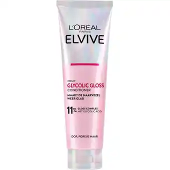 Albert Heijn L'Oréal Paris Elvive Glycolic gloss conditioner aanbieding