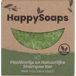 Albert Heijn HappySoaps Shampoo bar aloë you vera much aanbieding