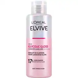 Albert Heijn L'Oréal Paris Elvive Glycolic gloss 5 minuten lamellaire aanbieding