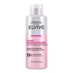 Albert Heijn L'Oréal Paris Elvive Glycolic gloss 5 minuten lamellaire aanbieding