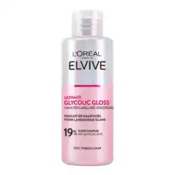 Albert Heijn L'Oréal Paris Elvive Glycolic gloss 5 minuten lamellaire aanbieding