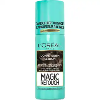 Albert Heijn L'Oréal Magic retouch uitgroeispray donkerbruin aanbieding