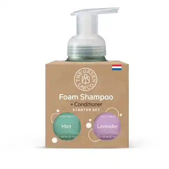 Albert Heijn The Green Lab Co. Starterset shampoo mint & lavendel aanbieding
