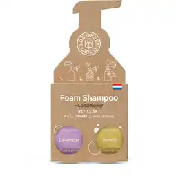 Albert Heijn The Green Lab Co. Navulset shampoo lavendel & jasmijn aanbieding