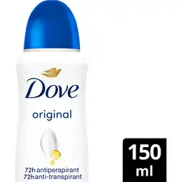 Albert Heijn Dove Original deodorant spray aanbieding