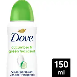 Albert Heijn Dove Go fresh cucumber anti-transpirant spray aanbieding